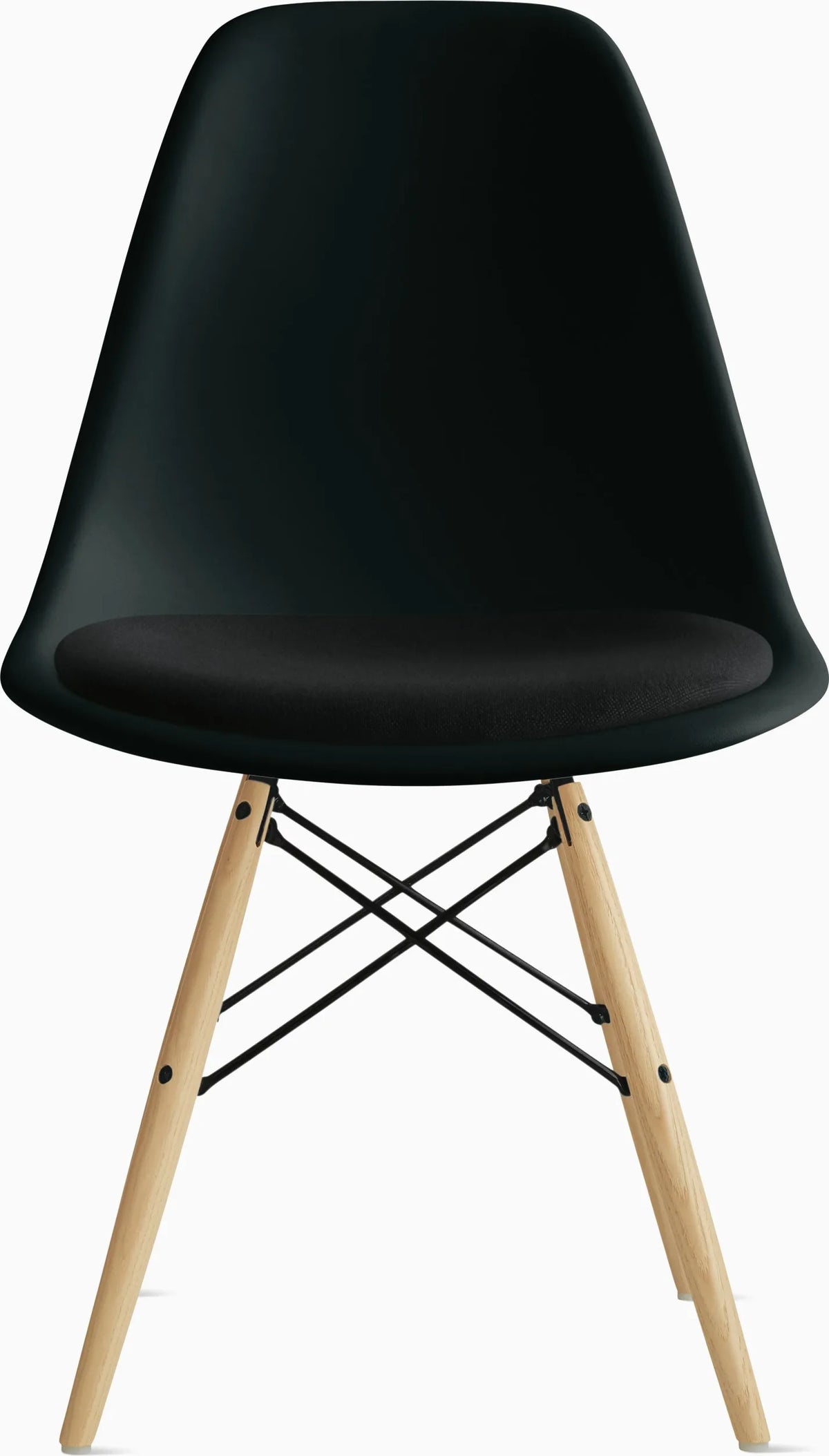 Eames Molded Plastic Side Chair with Seat Pad