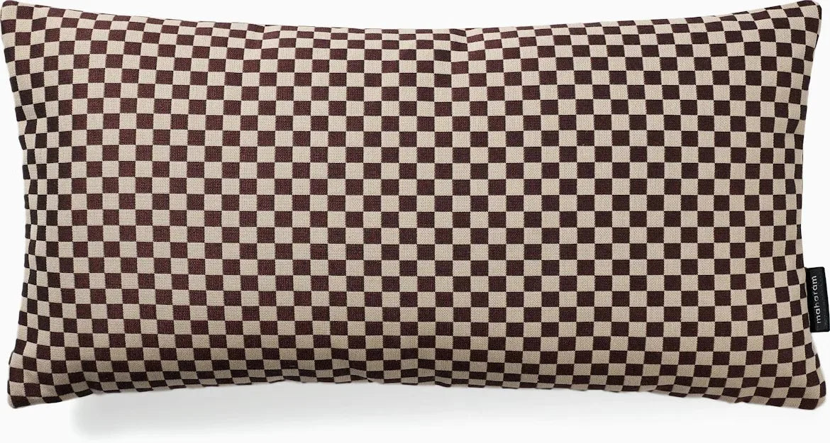 Checker Lumbar Throw Pillow by Alexander Girard