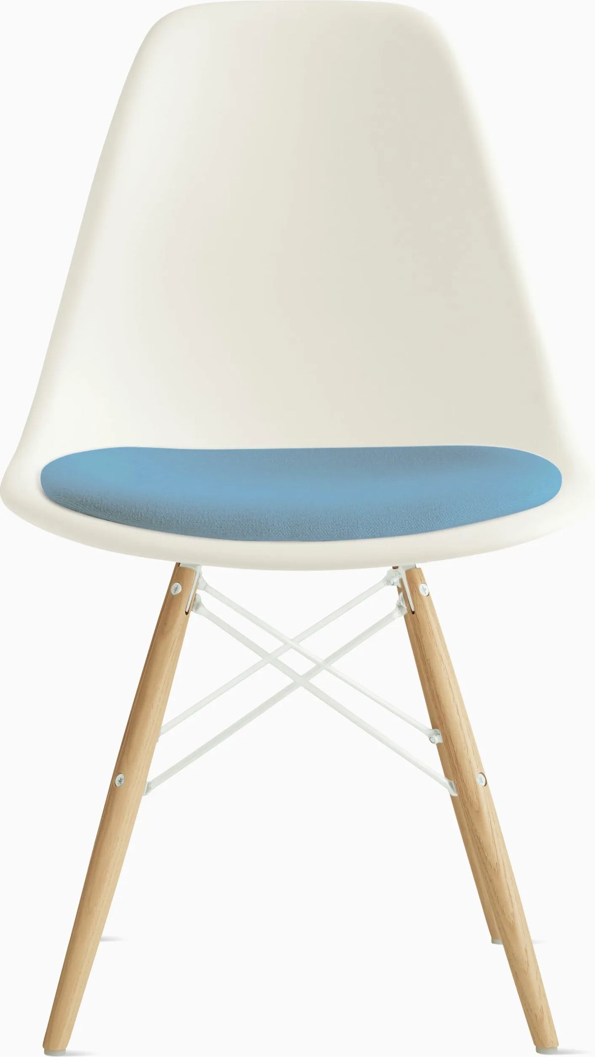 Eames Molded Plastic Side Chair with Seat Pad