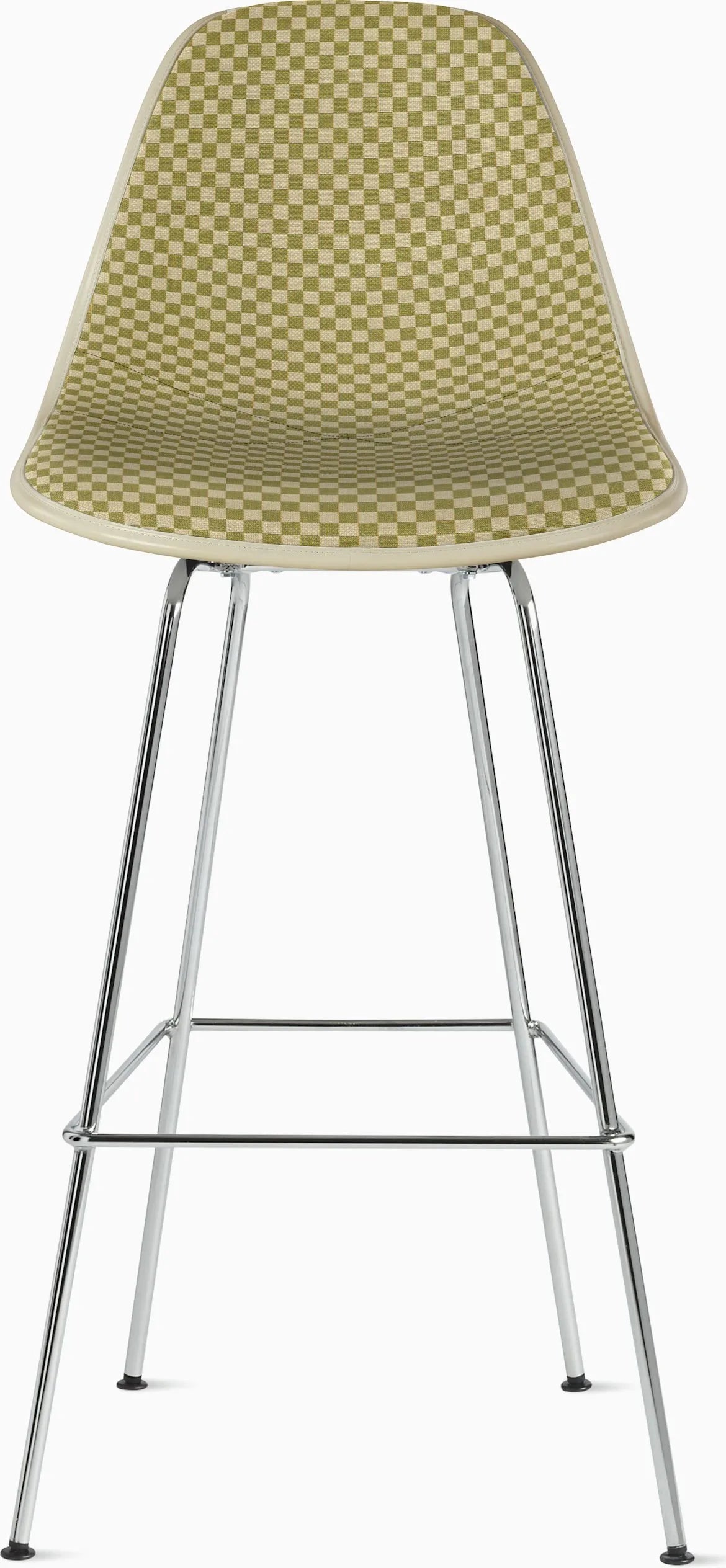 Eames Upholstered Molded Fiberglass Stool