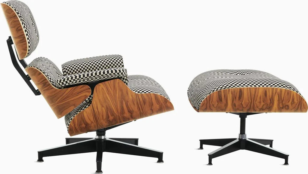 Eames Lounge Chair and Ottoman, Vegan Leather