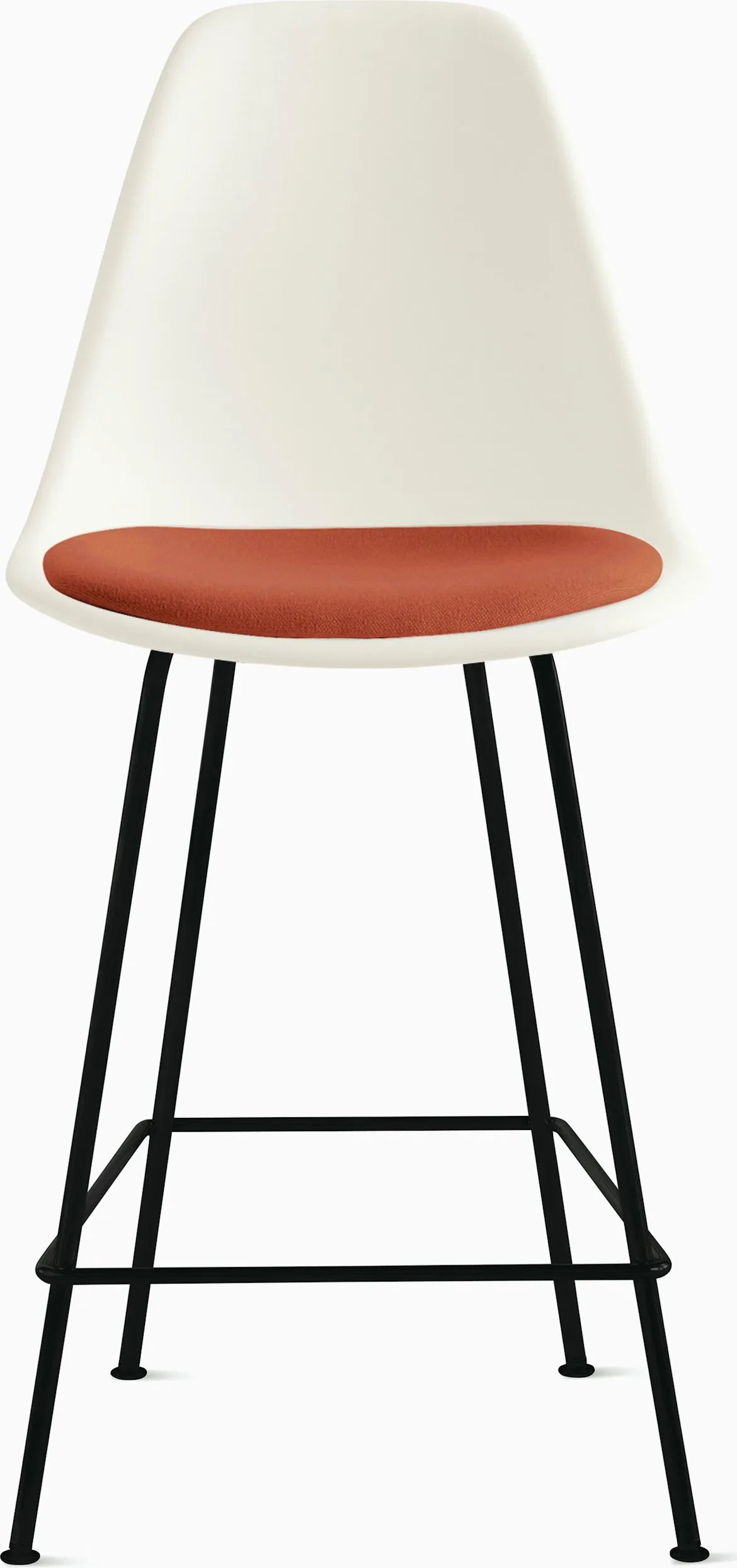 Eames Molded Plastic Stool with Seat Pad