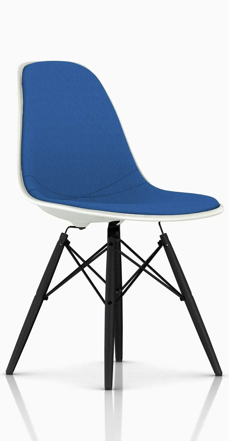 Eames Upholstered Molded Plastic Side Chair