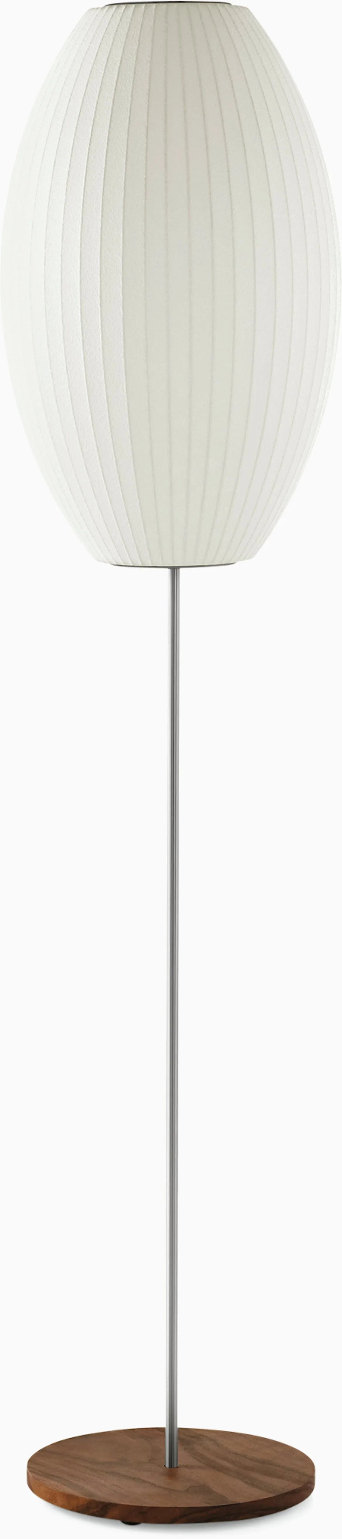 Nelson Cigar Lotus Floor Lamp, Metal