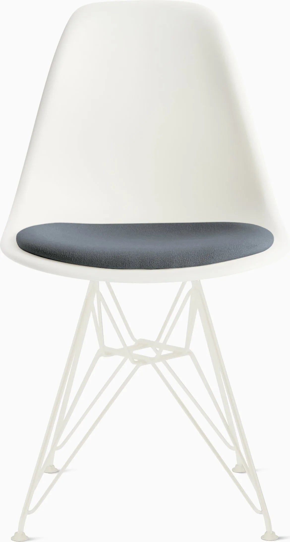Eames Molded Plastic Side Chair with Seat Pad