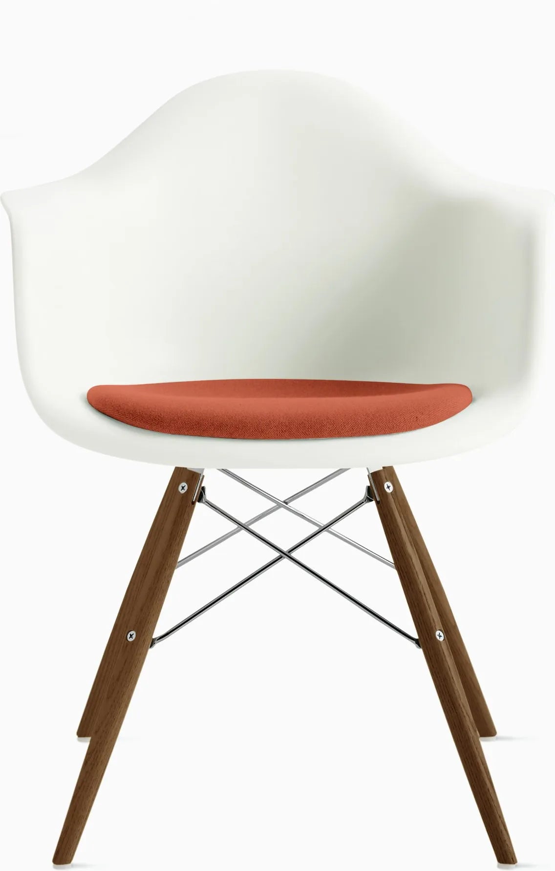 Eames Molded Plastic Armchair with Seat Pad