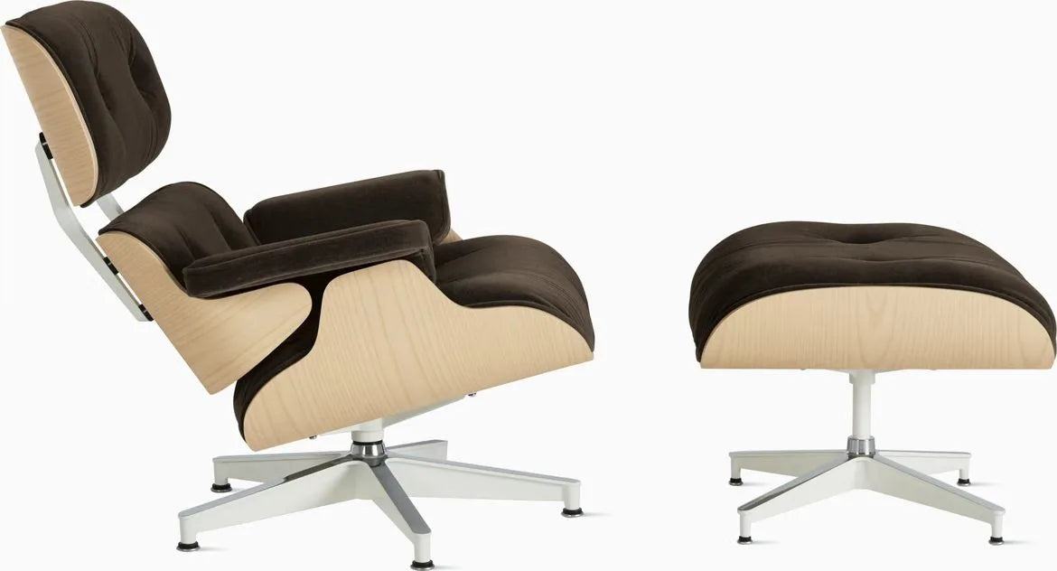 Eames Lounge Chair and Ottoman, Vegan Leather