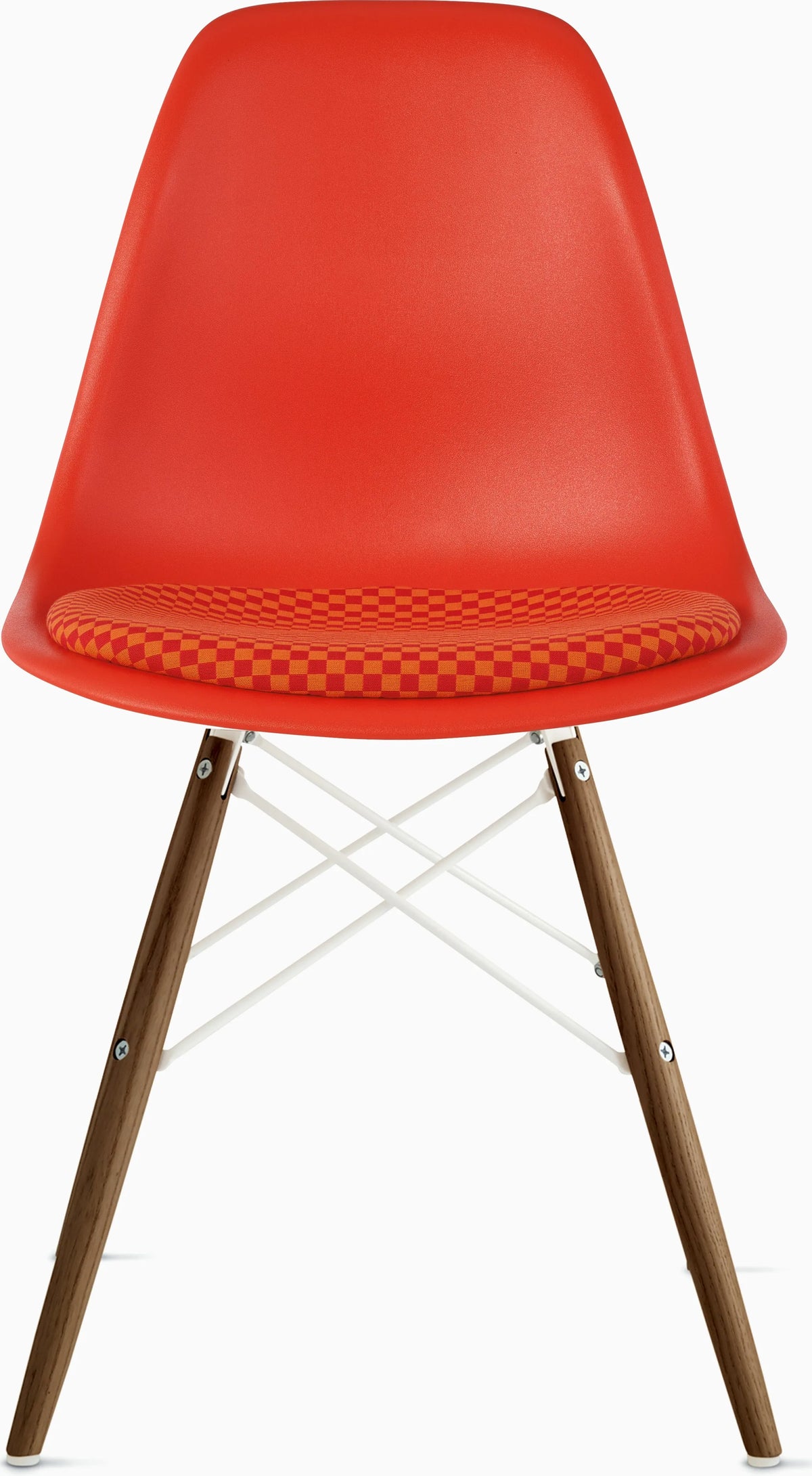 Eames Molded Plastic Side Chair with Seat Pad