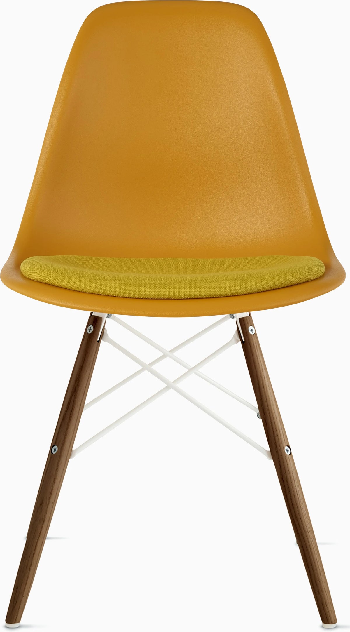 Eames Molded Plastic Side Chair with Seat Pad