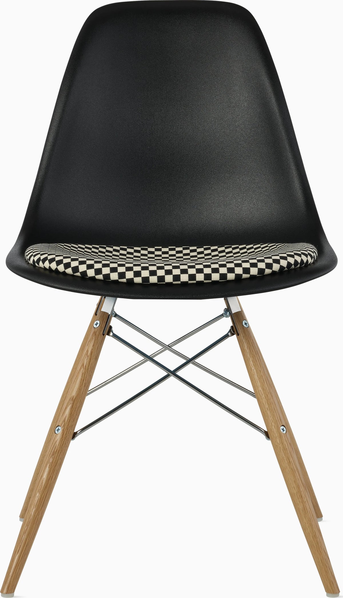 Eames Molded Plastic Side Chair with Seat Pad