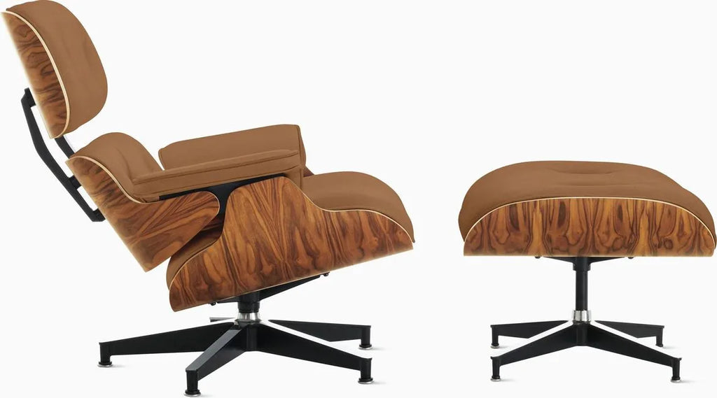 Eames Lounge Chair and Ottoman, Vegan Leather