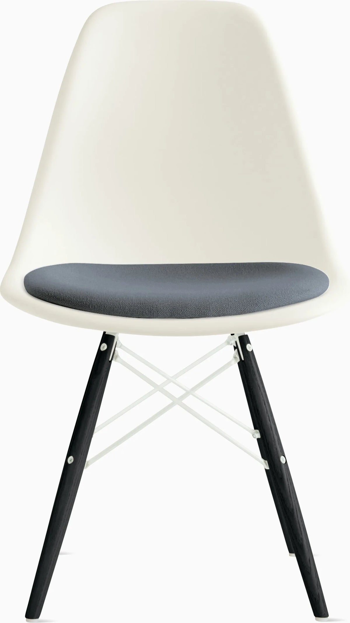 Eames Molded Plastic Side Chair with Seat Pad