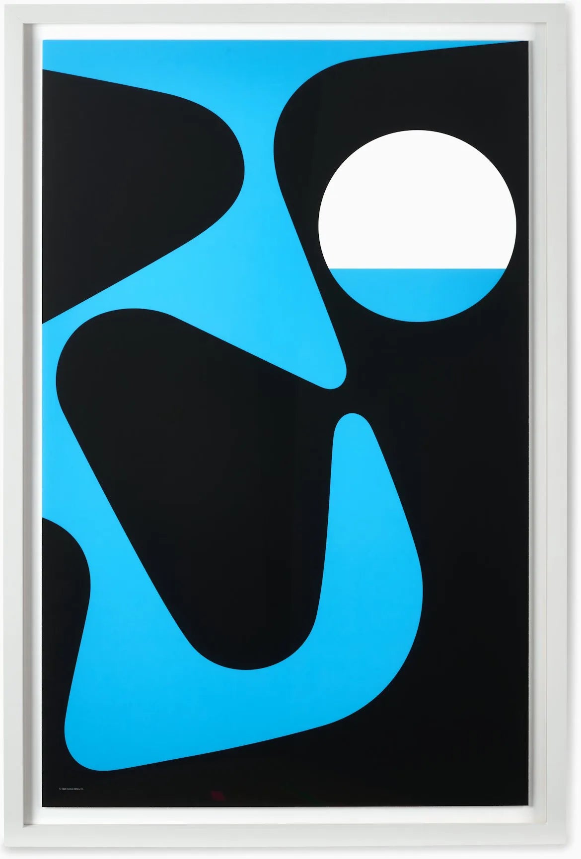 Nelson Pop Art Blue and Black Framed Poster