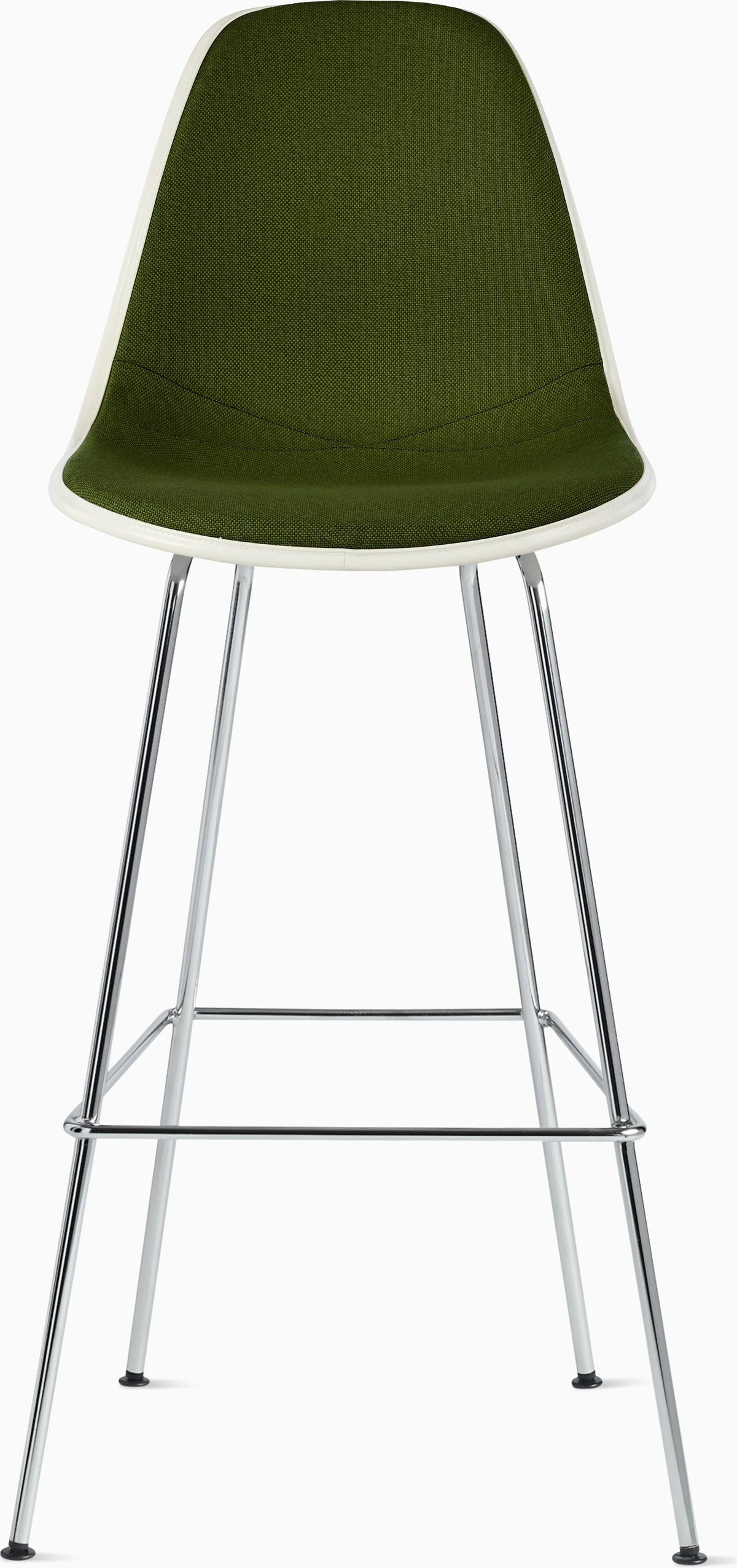 Eames Upholstered Molded Plastic Stool