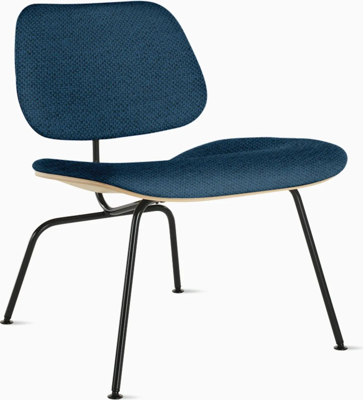 Eames Molded Plywood Lounge Chair Metal Base (LCM), Upholstered