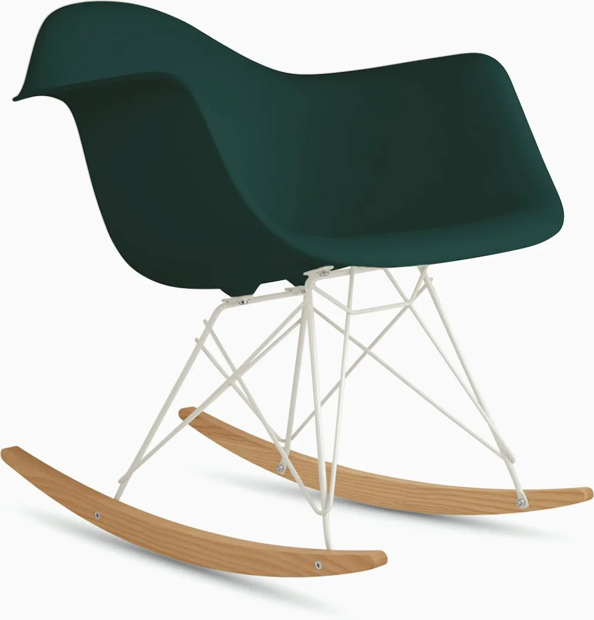 Eames Molded Plastic Armchair, Rocker Base