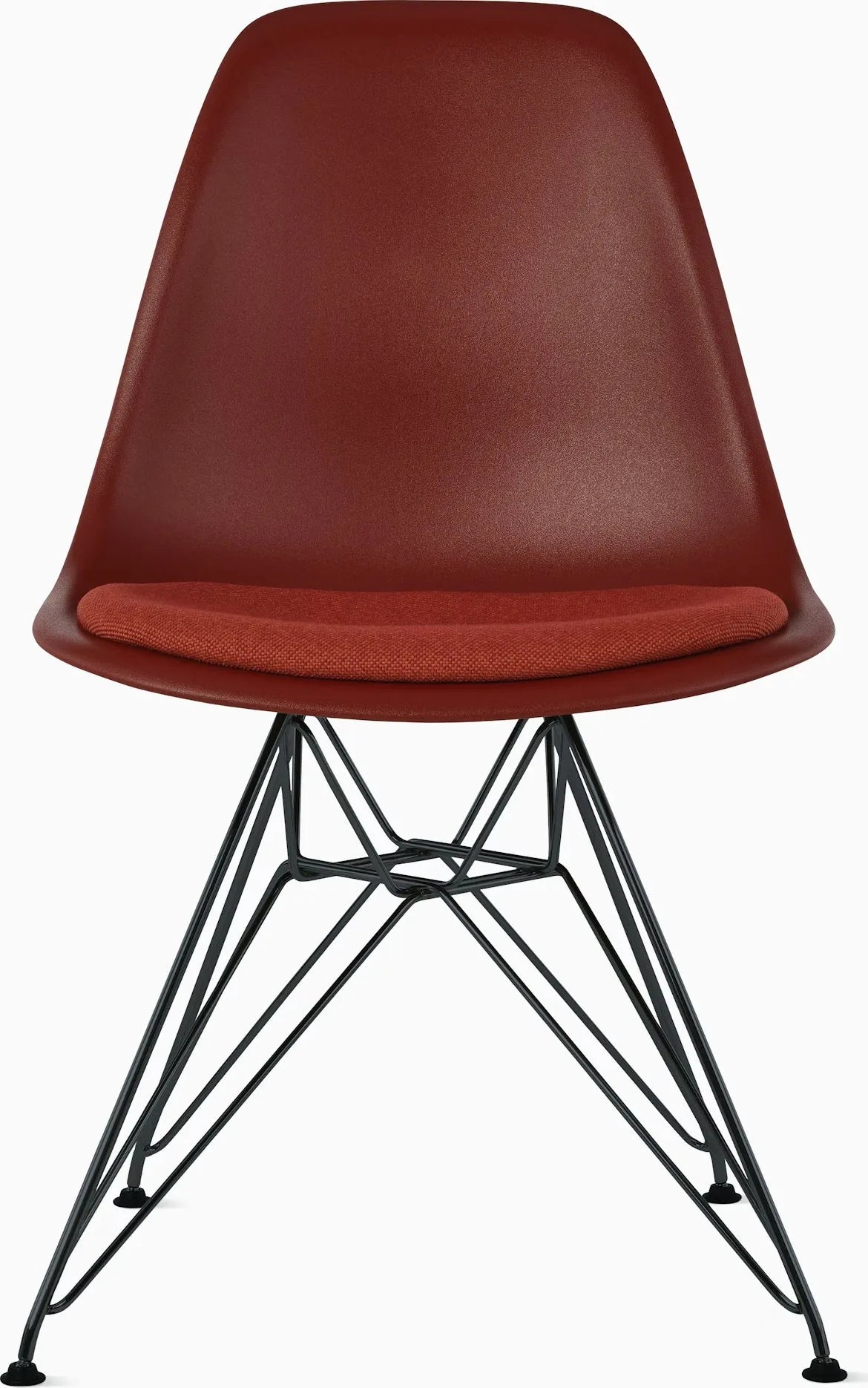 Eames Molded Plastic Side Chair with Seat Pad