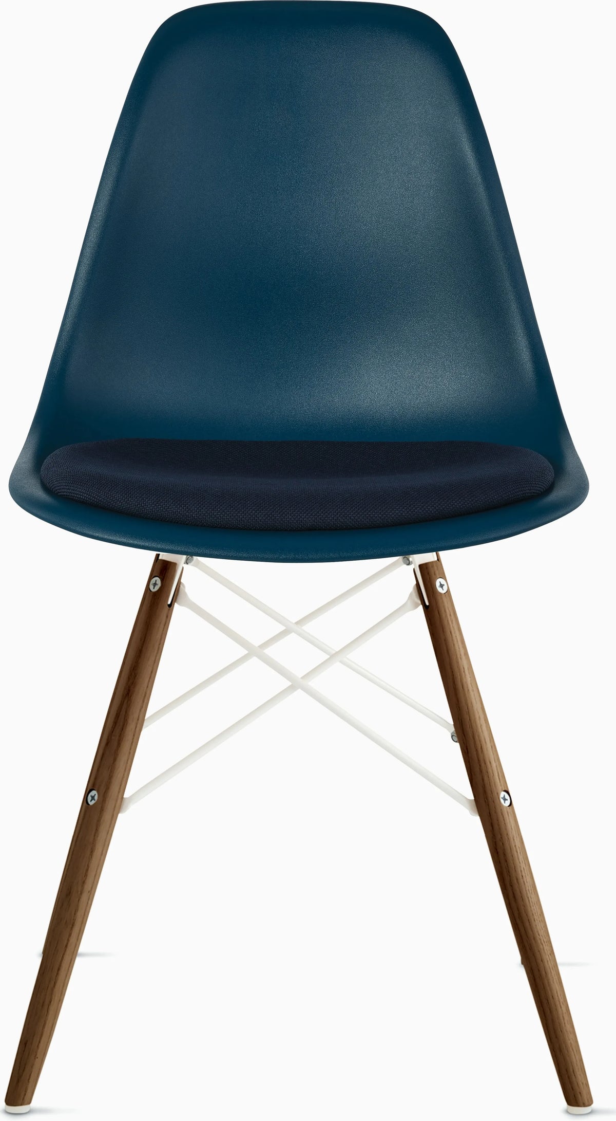 Eames Molded Plastic Side Chair with Seat Pad