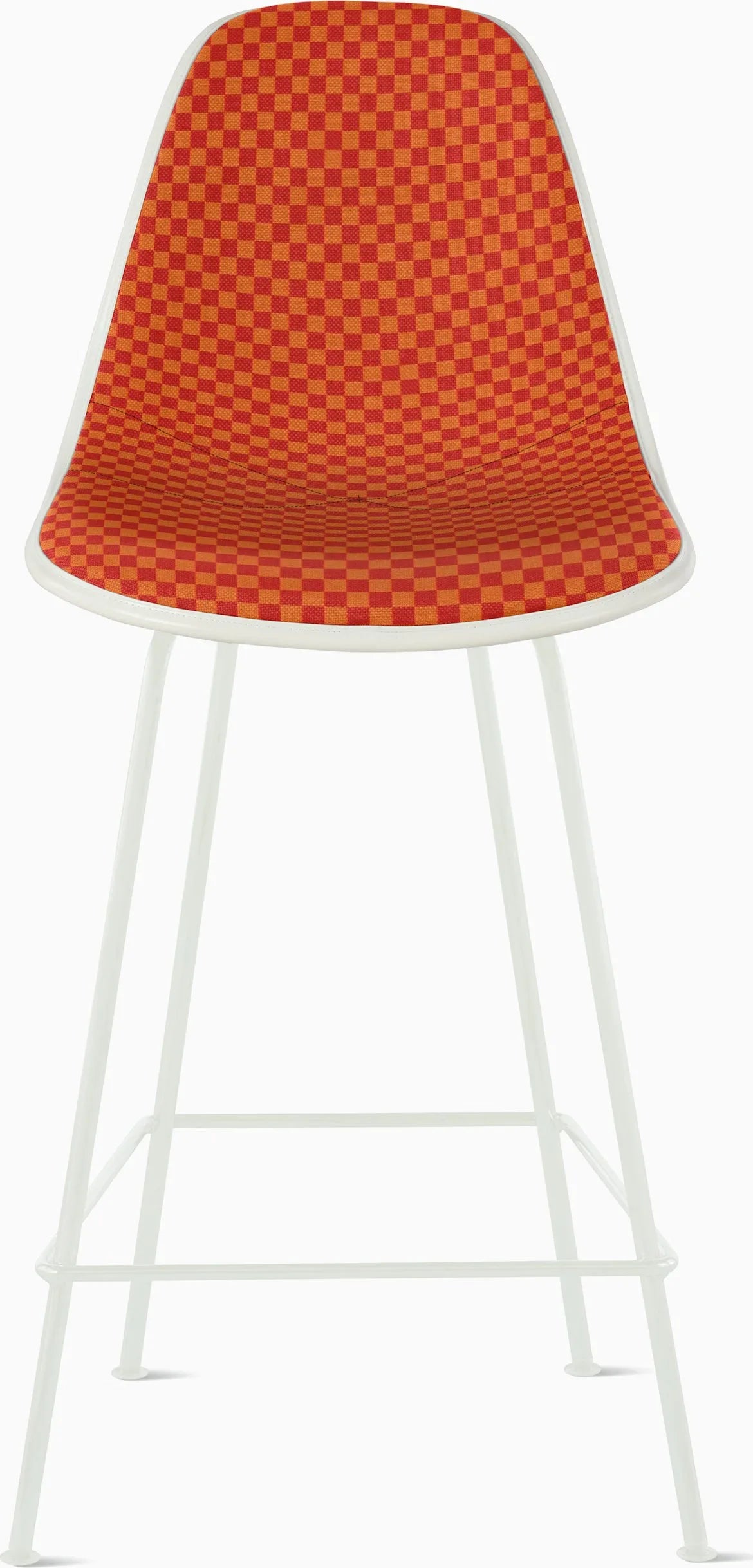 Eames Upholstered Molded Plastic Stool