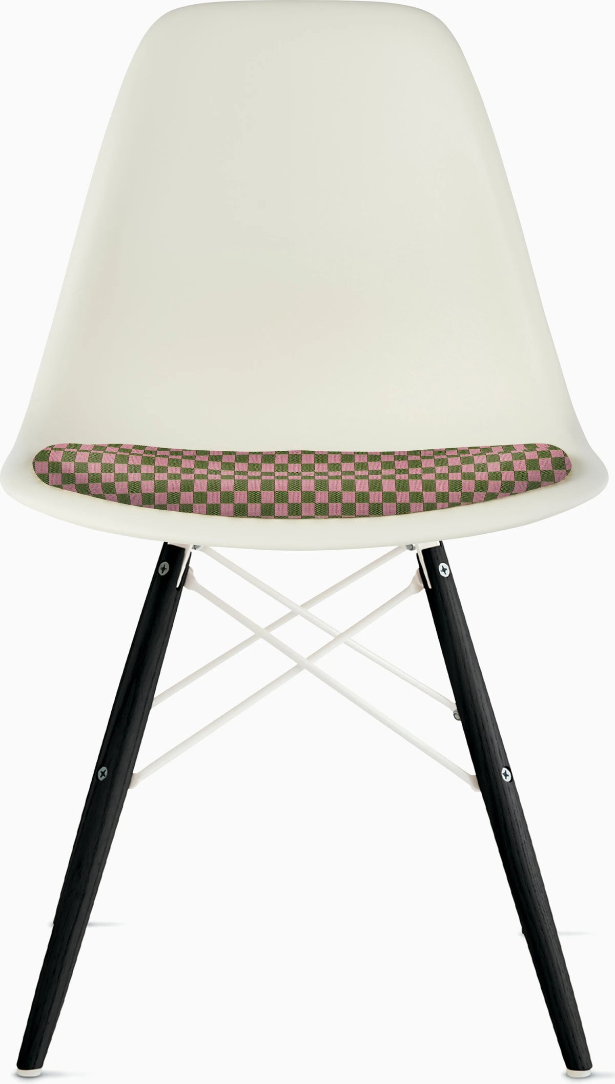 Eames Molded Plastic Side Chair with Seat Pad