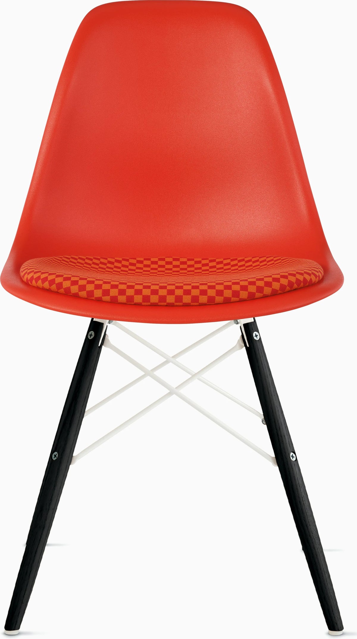 Eames Molded Plastic Side Chair with Seat Pad