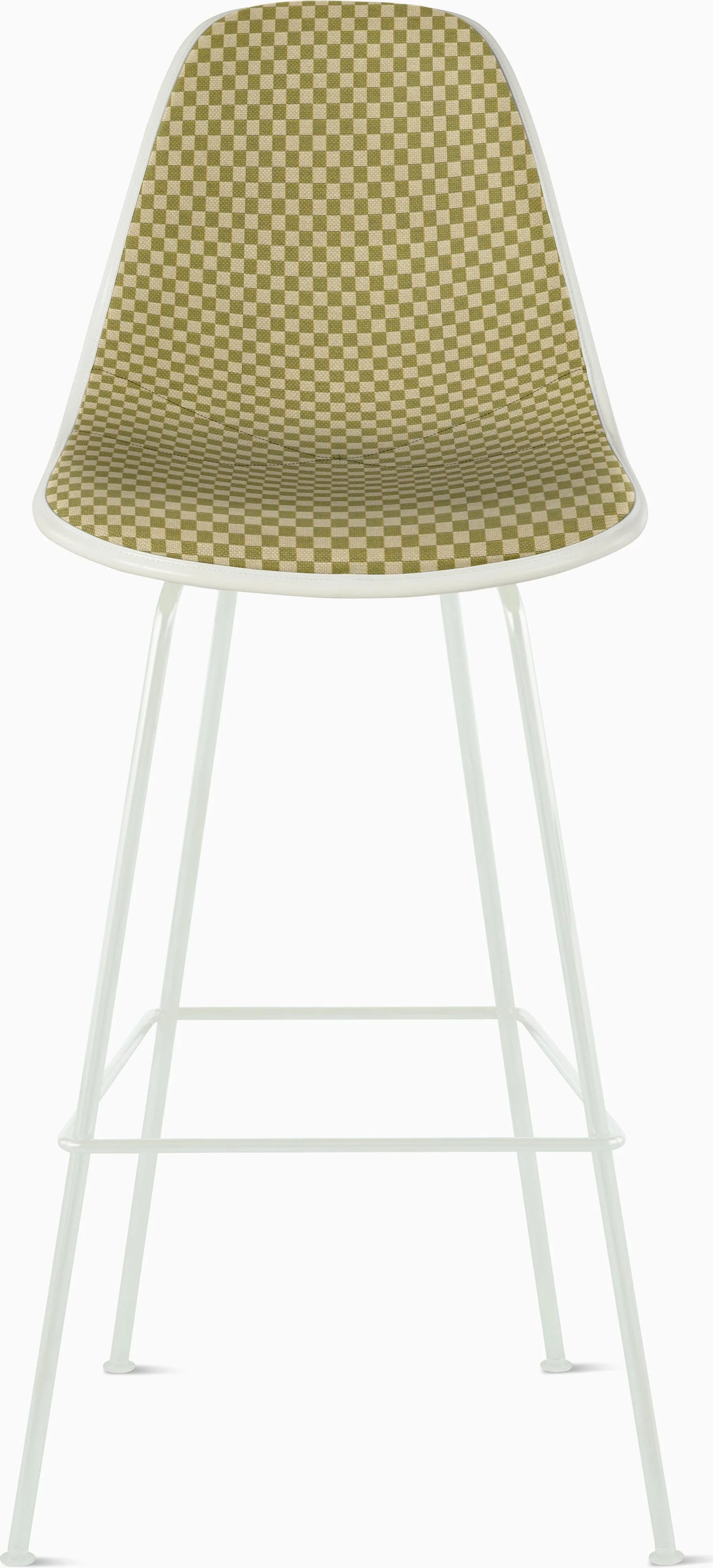 Eames Upholstered Molded Plastic Stool