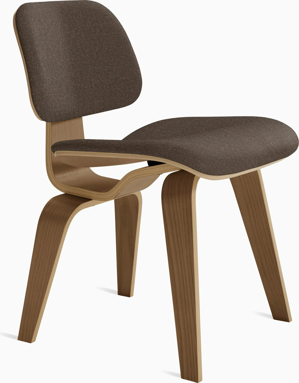 Eames Molded Plywood Dining Chair Wood Base (DCW), Upholstered