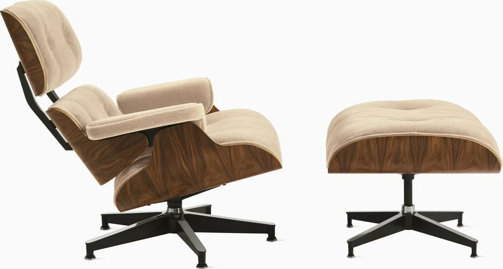 Eames Lounge Chair and Ottoman, Vegan Leather