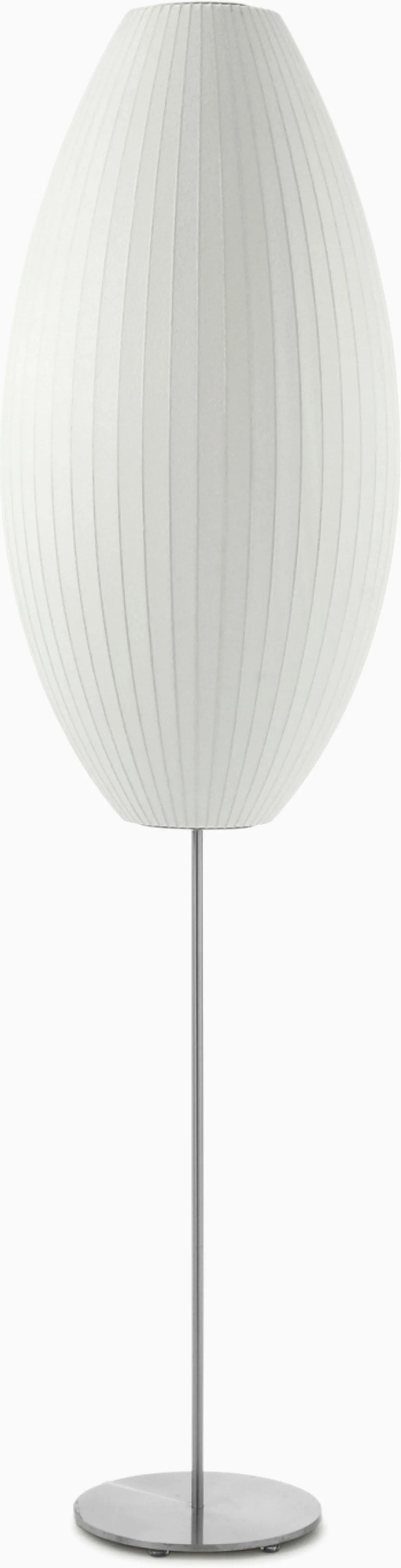 Nelson Cigar Lotus Floor Lamp, Metal