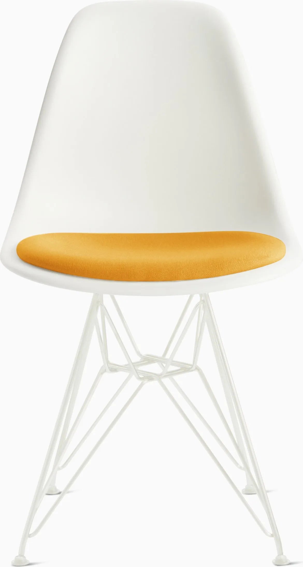 Eames Molded Plastic Side Chair with Seat Pad