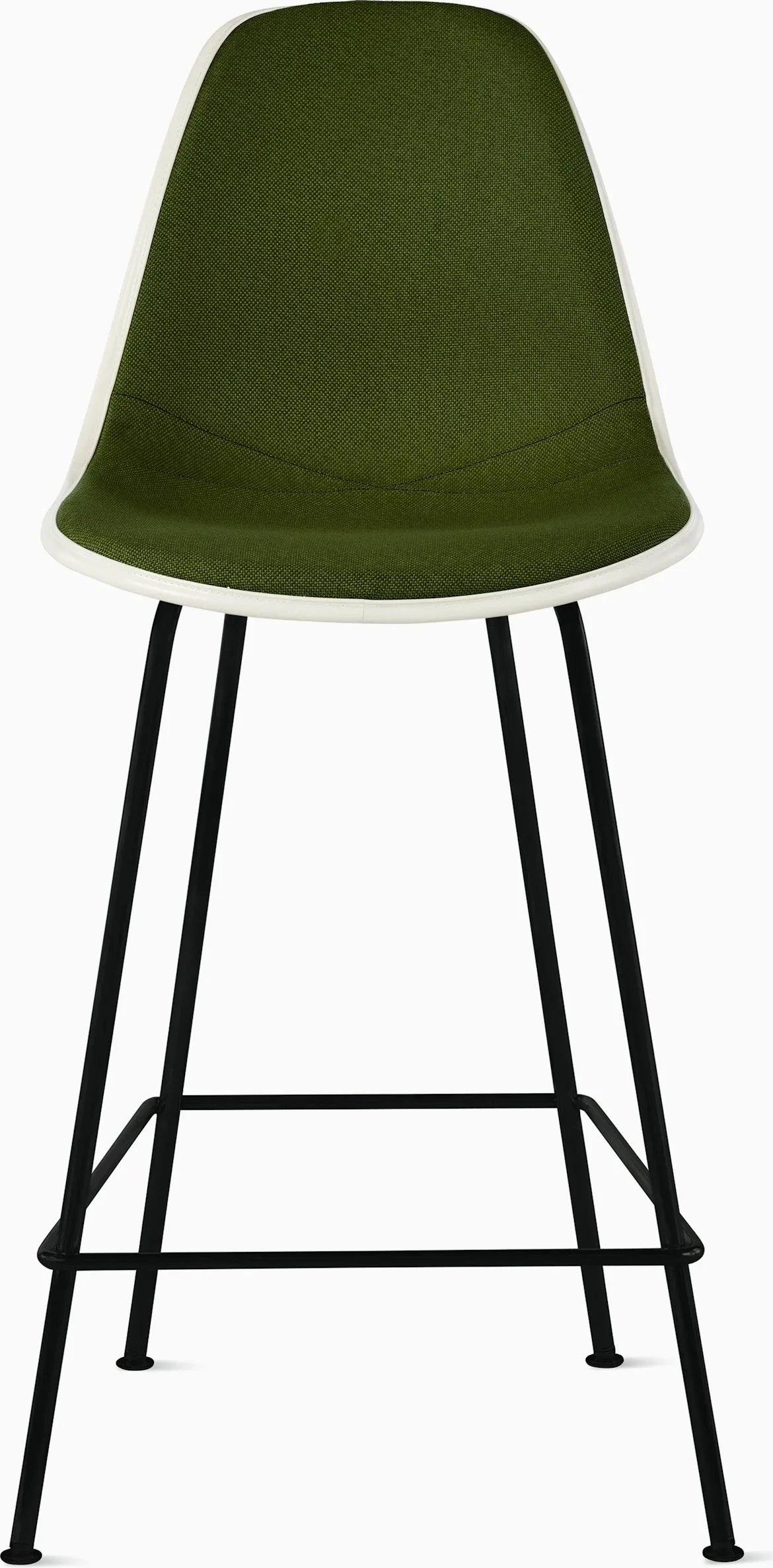 Eames Upholstered Molded Plastic Stool