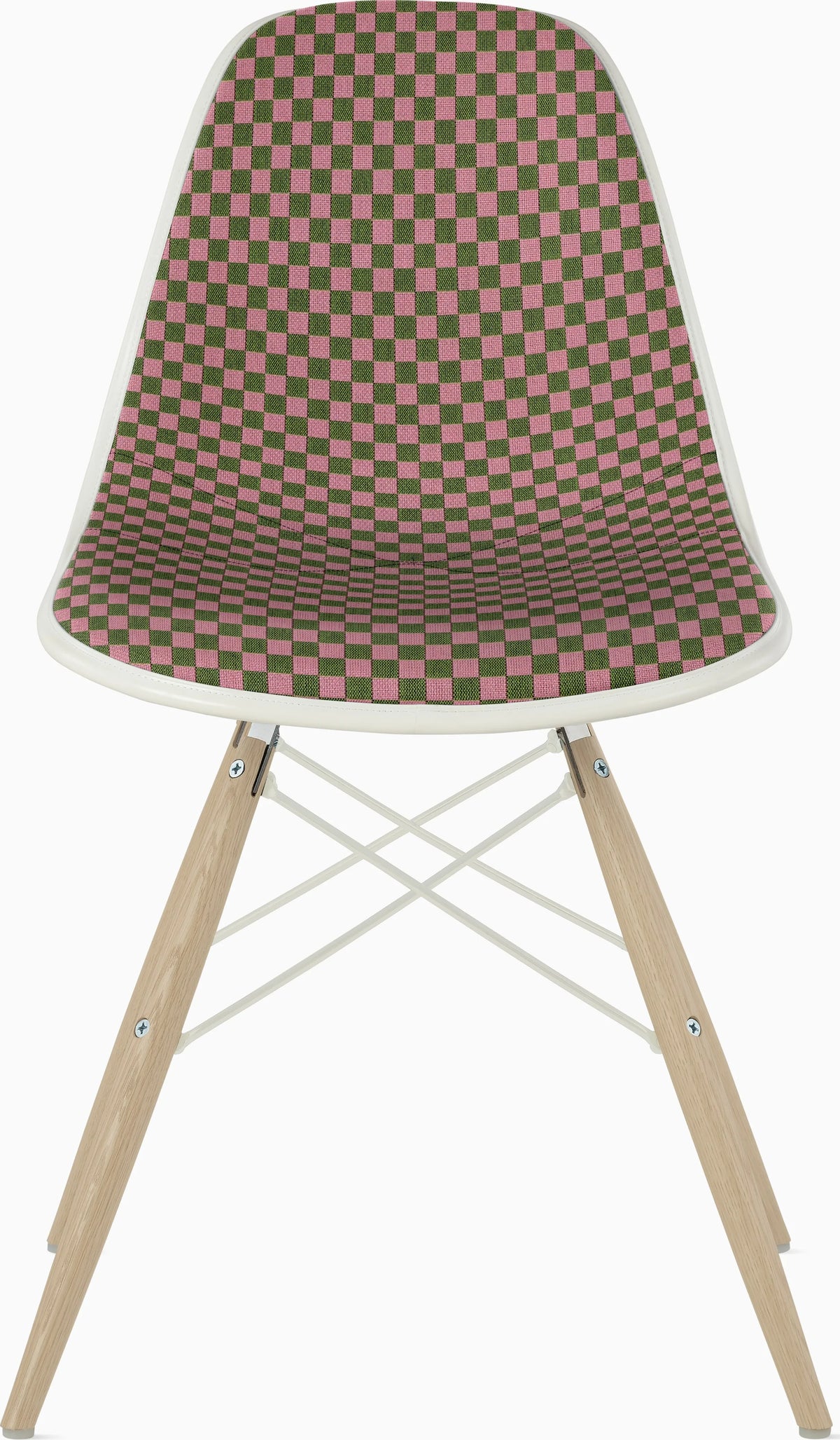 Eames Upholstered Molded Plastic Side Chair