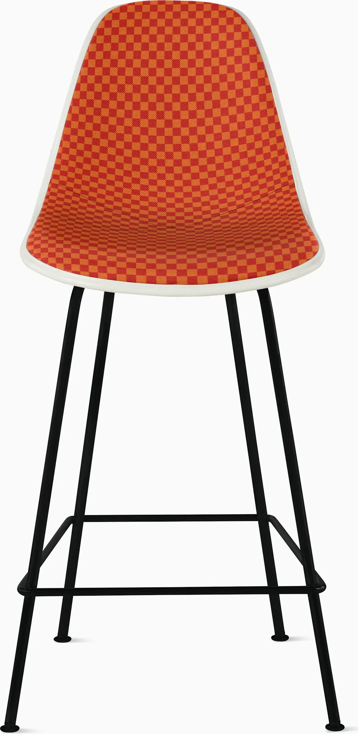 Eames Upholstered Molded Plastic Stool