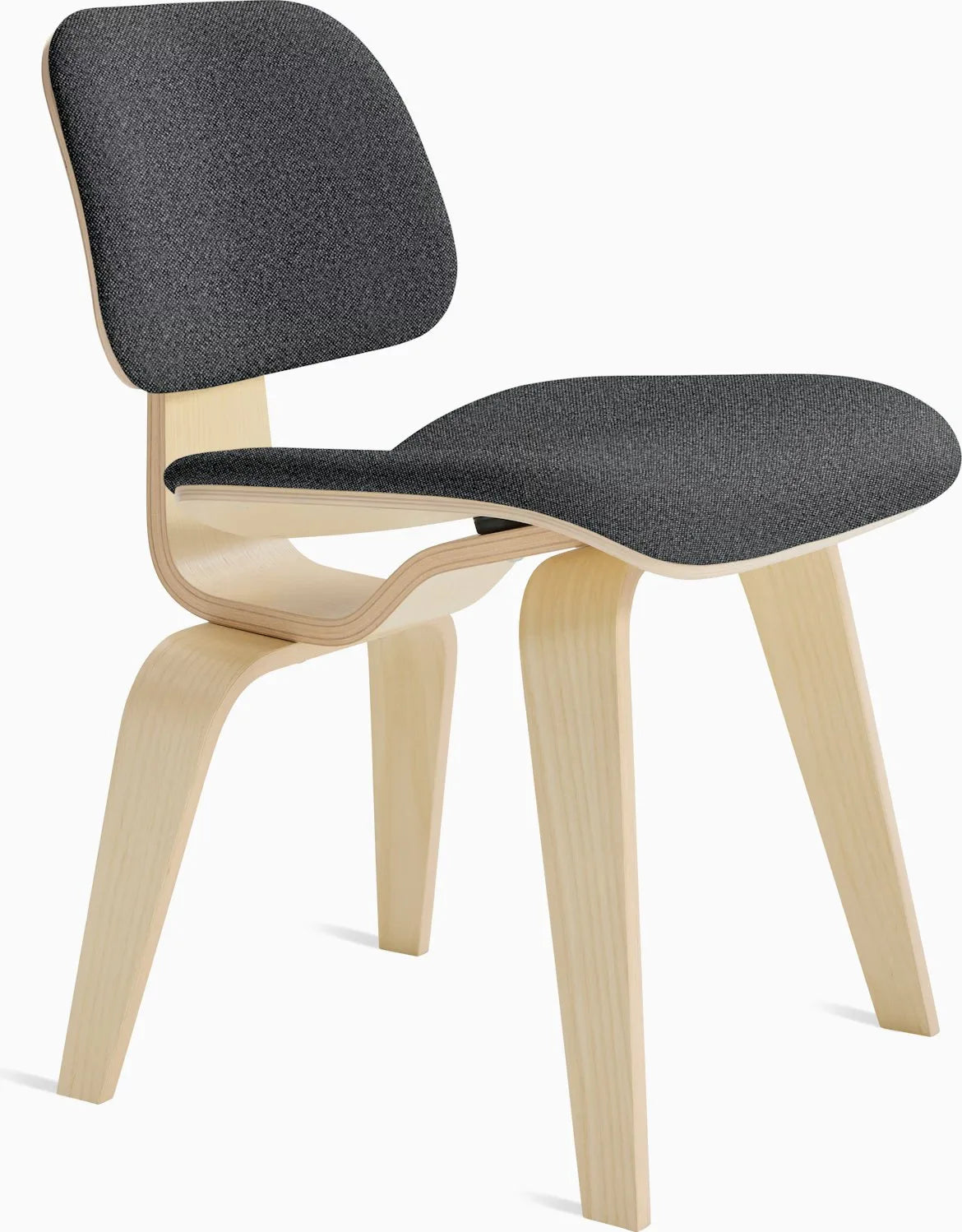 Eames Molded Plywood Dining Chair Wood Base (DCW), Non Upholstered