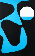 Nelson Pop Art Blue and Black Unframed Poster